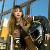 Hochwertige Jordan Jacke aus braunem Leder im Retro-Stil