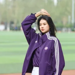 Premium Adidas Mantel Lila Classic Luxury