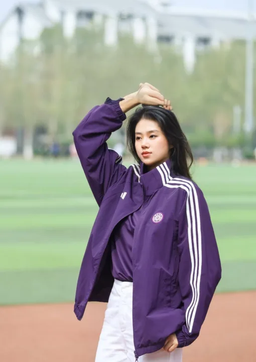 Premium Adidas Mantel Lila Classic Luxury