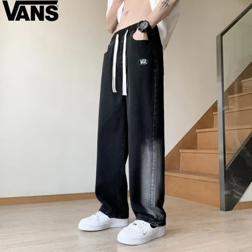 Premium Vans Hose Black Denim Washed Kollektion