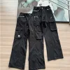 Premium Fila Hose Schwarz Stickerei Luxus
