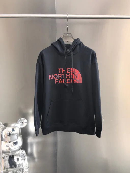 Premium Qualität The North Face Sweatshirts Rot Baumwolle Logo Stil