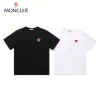 Luxus Moncler T-Shirt Schwarz Baumwolle Bestickt Stil