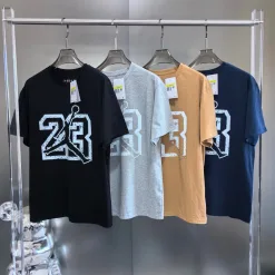 Premium Qualität Jordan T-Shirt Schwarz Baumwolle Logo Luxus