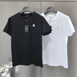 Premium Armani Kurzarm Schwarz Baumwolle Stil