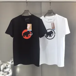 Luxus Mammut Kurzarm Schwarz Logo Luxus