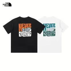 Premium The North Face Kurzarm Orange Logo Luxus