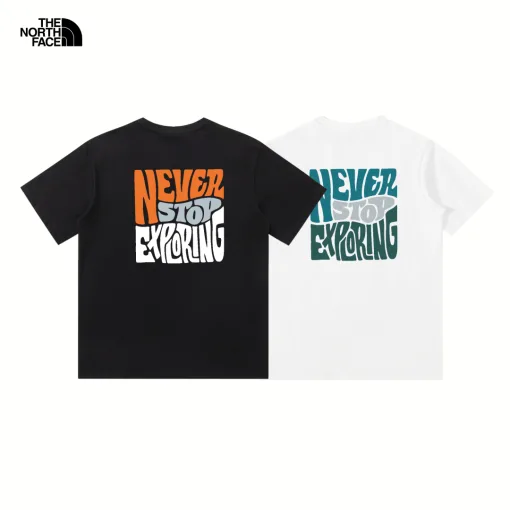 Premium The North Face Kurzarm Orange Logo Luxus