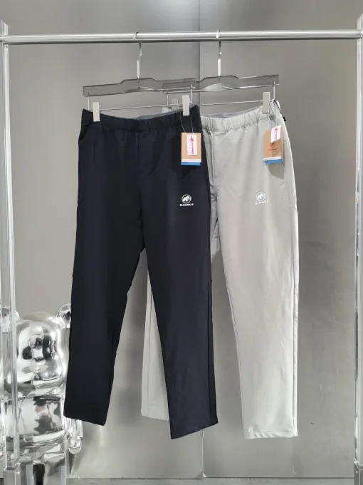 Luxus Mammut Hose Schwarz Strick Casual Style