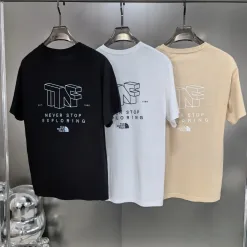 Premium Qualität The North Face T-Shirt Grau Casual Style