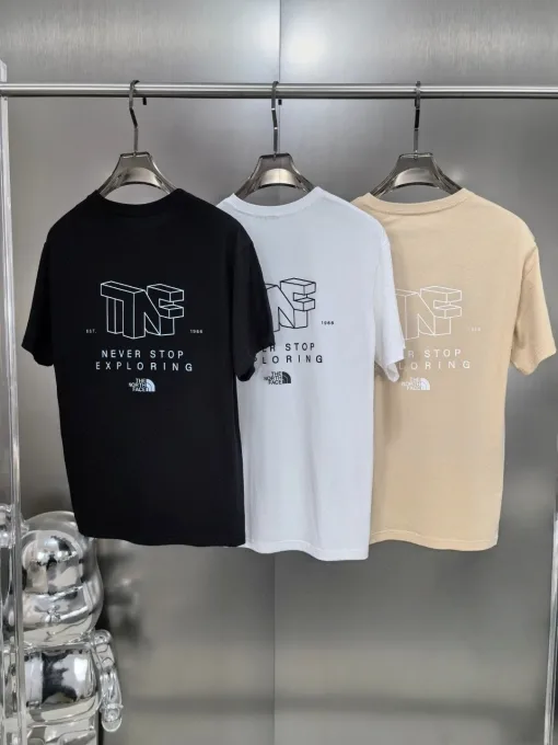Premium Qualität The North Face T-Shirt Grau Casual Style