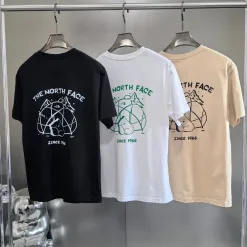 Premium The North Face T-Shirts Grauer Print-Stil