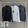 Hochwertige Armani Langarmshirts aus schwarzer Nylon-Logo-Kollektion