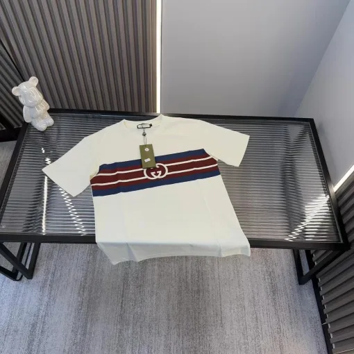 Hochwertiger Gucci-Stil mit kurzen Ärmeln