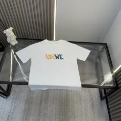 Premium Qualität Loewe Kurzarm Stickerei Luxus