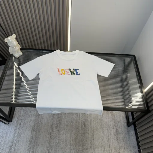 Premium Qualität Loewe Kurzarm Stickerei Luxus