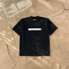 Hochwertiger Margiela Kurzarm-Baumwolldruck im silbernen Stil