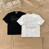 Hochwertige Margiela Kurzarm Grün Baumwolle Stickerei Luxus