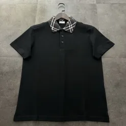 Bestseller Burberry Poloshirt Schwarz Baumwolle Logo Luxus