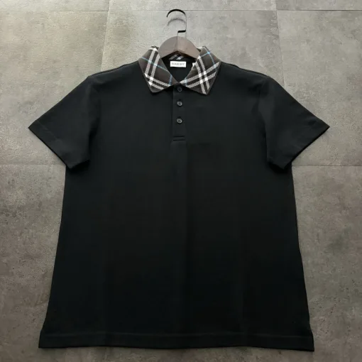 Bestseller Burberry Poloshirt Schwarz Baumwolle Logo Luxus