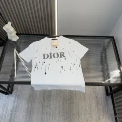 Bestseller Dior Kurzarm Silber Print Luxus