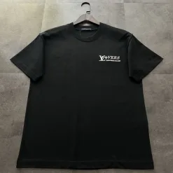 Hochwertige Louis Vuitton Kurzarm-Monogramm-Kollektion aus schwarzer Baumwolle