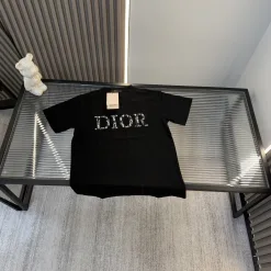 Premium Dior Kurzarm Bestickter Luxus