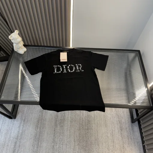Premium Dior Kurzarm Bestickter Luxus