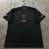 Premium Qualität Balenciaga Kurzarm Schwarz Baumwolle Logo Luxus