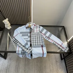 Bestseller Burberry Hemden Himmel gestreift Stil