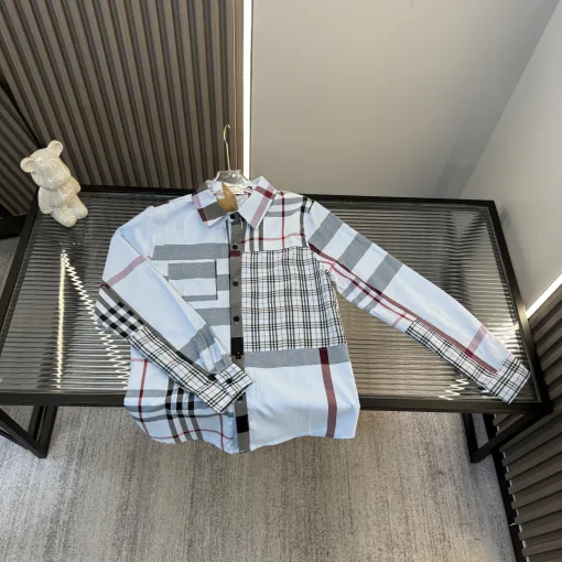 Bestseller Burberry Hemden Himmel gestreift Stil