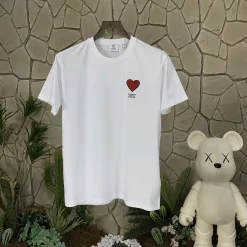 Luxus Burberry Kurzarm Weiß Baumwolle Logo Stil