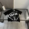 Premium Prada Kurzarm-Logo-Kollektion