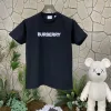 Bestseller Burberry Kurzarm-Logo-Kollektion aus schwarzer Baumwolle