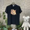 Premium Burberry Kurzarm Schwarz Baumwolle Print Luxus
