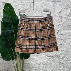 Luxus Burberry Shorts Schwarz Baumwolle Casual Luxus