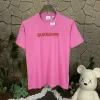 Luxus Burberry Kurzarm Rosa Baumwolle Print Stil