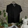 Premium Burberry Kurzarm Schwarz Baumwolle Solid Style