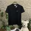 Premium Burberry Kurzarm Schwarz Baumwolle Print Luxus