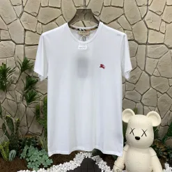 Luxus-Kurzarm-Kollektion von Burberry aus weißer Baumwolle
