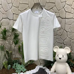 Luxuriöse Burberry Kurzarm-Baumwoll-Logo-Kollektion