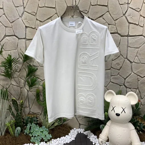 Luxuriöse Burberry Kurzarm-Baumwoll-Logo-Kollektion