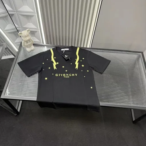 Premium Givenchy Kurzarm Schwarz Print Luxus