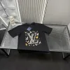 Hochwertiger Louis Vuitton Kurzarm Schwarzer Druck Luxus