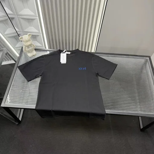 Premium Dior Kurzarm Schwarz Logo Style