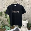 Luxus Burberry Kurzarm Gold Baumwolle Logo Stil