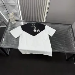 Hochwertiges Chrome Hearts Kurzarm-Shirt in Weiß mit Stickerei