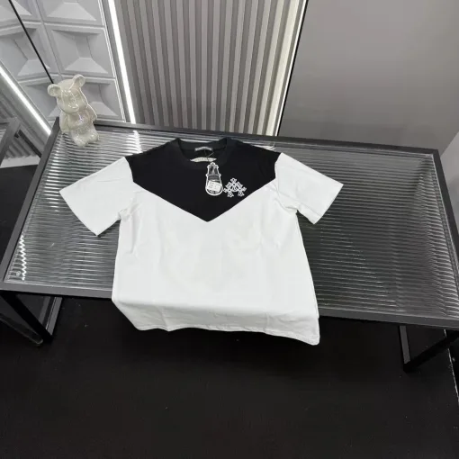 Hochwertiges Chrome Hearts Kurzarm-Shirt in Weiß mit Stickerei