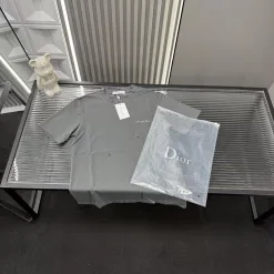 Premium Dior Kurzarm-Kollektion in Grau