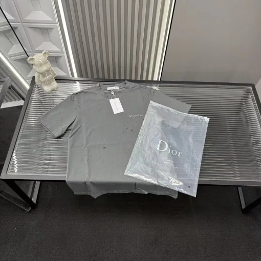 Premium Dior Kurzarm-Kollektion in Grau